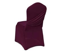 Chickwin Coprisedia per Matrimonio, Stile Elegante Fodere Coprisedie Matrimoni in Spandex Elasticizzato Universale Protezione per Sedie per Feste Cerimonie Banchetti Hotel (Fucsia,1 Pezzo)