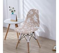 Chickwin Coprisedie Scandinavo, Stampa Pianta Coprisedia Elasticizzati con Schienale 1 2 4 6 Pezzi, Fodere per Sedie da Sala da Pranzo Fodere Coprisedia Antiscivolo (Ramo di Fiori,6 Pezzi)