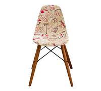 Chickwin Coprisedie Scandinavo, Stile Geometrico Coprisedia Elasticizzati con Schienale 1 2 4 6 Pezzi, Fodere per Sedie da Sala da Pranzo Fodere Coprisedia Antiscivolo (4 Pezzi,Torre Eiffel)