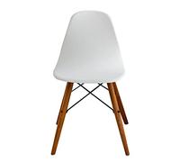 Chickwin Coprisedie Scandinavo, Tinta Unita Coprisedia Elasticizzati con Schienale 1 2 4 6 Pezzi, Fodere per Sedie da Sala da Pranzo Fodere Coprisedia Antiscivolo (Bianco,6 Pezzi)