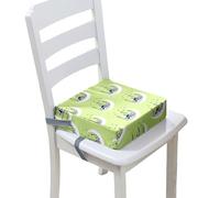 Chickwin Cuscino Rialzo Sedia per Bambini, Alzatina Riduttore Sedia Bambini da Tavolo 4-12 Anni Smontabile Regolabile Seggiolino con 2 Cinghie di Sicurezza (Sole Luna 2,32 * 32 * 8cm)