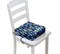 Chickwin Cuscino Rialzo Sedia per Bambini, Alzatina Riduttore Sedia Bambini da Tavolo 4-12 Anni Smontabile Regolabile Seggiolino con 2 Cinghie di Sicurezza (Frutto G,40 * 40 * 10cm)