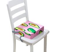 Chickwin Cuscino Rialzo Sedia per Bambini, Alzatina Riduttore Sedia Bambini da Tavolo 4-12 Anni Smontabile Regolabile Seggiolino con 2 Cinghie di Sicurezza (Frutto E,40 * 40 * 10cm)