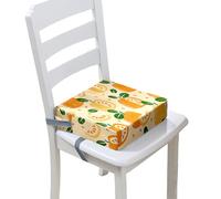 Chickwin Cuscino Rialzo Sedia per Bambini, Alzatina Riduttore Sedia Bambini da Tavolo 4-12 Anni Smontabile Regolabile Seggiolino con 2 Cinghie di Sicurezza (Frutto 8,40 * 40 * 10cm)