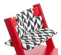Chickwin Cuscino Seggiolone per Bambini, Imbottitura Seggiolone Universale Copriseggiolone Morbido e Confortevole con Grafica Carina Rende Il Bambino Seduto Più Sicuro (45 * 27cm,Plaid nero)