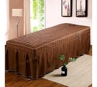 Chickwin Lenzuola da Lettino per Massaggi, Cotone Lenzuolo con Foro & Orlo per Spa Copertura Protettiva per Lettino da Massaggio di Bellezza (60x180cm,Plaid rosa)