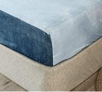 Chickwin Lenzuolo Matrimoniale con Angoli, Blu completo Lenzuola Matrimoniali 180 x 200 x 25cm Lenzuola Microfibra - Profondità 30cm Ideale per Letti Singoli o Matrimonial