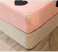 Chickwin Lenzuolo Matrimoniale con Angoli, Rosa Lenzuola una Piazza e Mezza 150 x 200 x 25cm Lenzuola Microfibra - Profondità 30cm Ideale per Letti Singoli o Matrimoniali