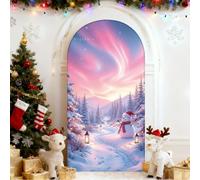 Chickwin Natale Copertura per Archi Nuziali, Aurora Natale Copertina di Fondo per l'arco, Arco di Sfondo per Matrimoni, Copertura Arco in Tessuto per Matrimoni (Rosa,80x180cm/6FT)