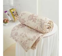 Chickwin Piumino reversibile in microfibra, Estivo Copriletto Trapuntino per Letto per Singolo/Matrimoniale, Fiori Morbida Coperta Leggera Trapunta Primaverile (Rose vintage,180x200cm)