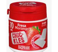 Chicles Fresa, Gomme da Masticare al Gusto Fragola, Confetto, 100g. Pack de 3