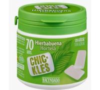 Chicles Hierbabuena, Gomme da Masticare alla Menta, 70 Pezzi, 100g. Pack de 3
