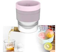Chiclify Ice Ball - 2,5 pollici, stampo per cubetti di ghiaccio rotondi a lenta fusione Chiclify, stampo per cubetti di ghiaccio Chiclifys, per succhi di frutta freschi fai da te (1PCS 2)