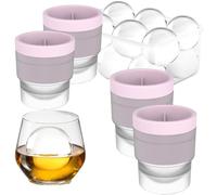 Chiclify - Stampo per cubetti di ghiaccio, 6,3 cm, in silicone di alta qualità, senza BPA, facile da rilasciare, idea regalo per uomini (4, rosa)