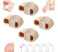 Chiclify Toe Spacers, Elastic Toe Separators, Premium Elastic Toe Separators, Comfortable Pain Relief & Alignment, for Women & Men Comfortable Toe Spacers (4pcs, 1.8cm)