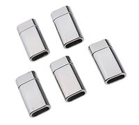 ChicLitonor 5 Pezzi di Chiusure Magnetiche Rettangolari Curve per Gioielli, Ideali per in Pelle, Accessori Fai da Te, Elementi per La Creazione di Braccia, Nero