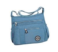 ChicLitonor Borsa a Tracolla Da Donna, Borsa a Tracolla Alla Moda, Borsa Da Donna, Borsa Tote in Nylon Impermeabile, Leggera E di Grande Capacità, Regalo per Le V, Grigio carminio