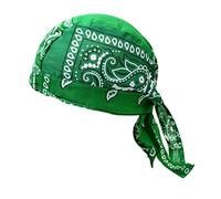 ChicLitonor Cappello Pirata Berretto Bandana Traspirante Morbido Confortevole Cotone Fascia Sottocasco Adatto per Uomini Donne attività Outdoor Ciclismo, Verde