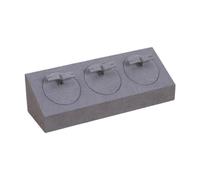ChicLitonor Espositore per Gioielli Portaoggetti per Orecchini Vetrina da Banco Organizzatore per Donne Supporto Portatile E Leggero Adatto per Uso Domestico E Me, Grigio