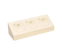 ChicLitonor Espositore per Gioielli Portaoggetti per Orecchini Vetrina da Banco Organizzatore per Donne Supporto Portatile E Leggero Adatto per Uso Domestico E Me, Beige