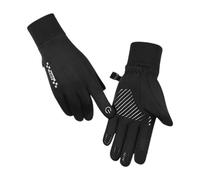ChicLitonor Guanti Invernali per Bambini, Caldi, con Touchscreen, Leggeri, Antivento, Ideali per Il Freddo E Sport all'Aria Aperta Come Ciclismo E, Nero, M