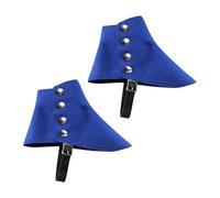 ChicLitonor Knight Spats da Uomo Copriscarpe Medievali Accessorio per Costume Steampunk da Cavaliere Lavabile E Regolabile in Tessuto Adatto per Feste Spettacoli, Blu