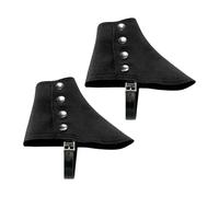 ChicLitonor Knight Spats da Uomo Copriscarpe Medievali Accessorio per Costume Steampunk da Cavaliere Lavabile E Regolabile in Tessuto Adatto per Feste Spettacoli, Nero