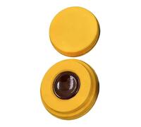 ChicLitonor Watch Oiler Dish Porta Olio Orologio con Copertura PP Resistente Supporto Accessorio Riparazione Riutilizzabile Adatto per Negozio Orologiaio Laborato, Giallo
