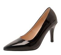 CHICMARK Décolleté sexy da donna slip-on con tacco a spillo e punta appuntita, Nero , 48 EU