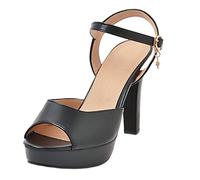 CHICMARK Moda sandali tacco a blocco scarpe estive, Nero , 35 EU