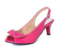 CHICMARK Sandali da donna con punta piccante e tacchi per abito, Fucsia, 38 EU
