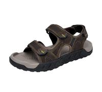 CHICMARK Sandali da uomo e donna, traspiranti, in vera pelle, casual, da spiaggia, marrone scuro., 37 EU