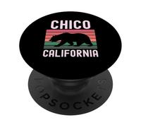 Chico California 530 Vintage Northern Cali State Retro 837 PopSockets PopGrip Adesivo
