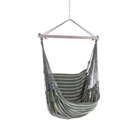 Chico Hammock Chair Cotton Including Swivel, Carabiner And Chain 82 Gray-Green verde