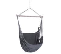 Chico Hammock Chair Weatherproof Synthetics Including Swivel, Carabiner And Chain 89 Plain-Gray