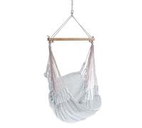 Chico Hammock Chair Weatherproof Synthetics Including Swivel, Carabiner And Chain Plain Beige 20 beige