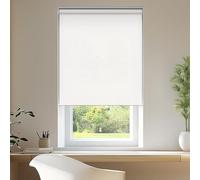 CHICOLOGY, Cordless Blinds, for Home, Roller Window Shades Trattamenti per finestre Perfetti per Soggiorno/Camera da Letto/Asilo/Ufficio e Molto Altro Ancora, Poliestere, Bianco Urbano, 58W x 183H cm