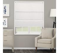 CHICOLOGY Tende a pacchetto per finestre, tende per la casa, bianco (Ridgewood Ultra White), privacy e filtrazione della luce, 91,4 x 182,8 cm (l x H)