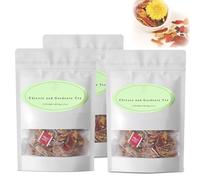 Chicory and Gardenia Herbal Tea, Dandelion Wolfberry Tea, Individually Packed 20 Bags, Caffeine-Free, Sugar-Free, Vegan Tea Bags with Herbal Ingredients (A,3 bags)