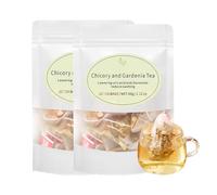 Chicory And Gardenia Tea Bags - 12 Count for Gentle Cleansing & Body Nourishment, Caffeine-Free Blend With Cassia Seed, Dandelion (2pcs)