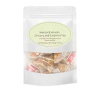 Chicory And Gardenia Tea Bags, Kidneys & Liver Chicory Root Tea, Chinese Blend with 8 Herbs: Mulberry Leaf, Licorice, Poria, Organic Natural Ingredients (20bags)