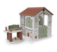 Chicos - Casetta Barbacoa | Casetta per Bambini da Esterno con Barbecue Integrato ed Accessori oltre a Finestre e Gattaiola | Da 2 Anni (89705)