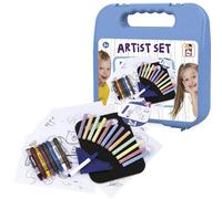 Chicos - Kit Disegno Bambini con Valigetta | 33 accessori (gessetti, cere, pennarello) | Set disegno portatile 3-5 anni (87103)