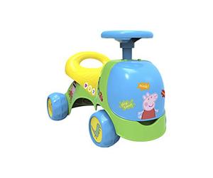 Chicos - Peppa Pig Cavalcabile e Girello Racing Ride On 2in1 | Regalo Perfetto per i Più Piccoli | Leggero, Resistente e con Cassetto Portaoggetti | Da 10 Mesi (35409)