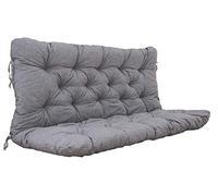 Chicreat Cuscino da panchina, con schienale, grigio chiaro, 120 x 98 x 8 cm