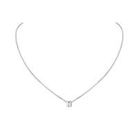 ChicSilver Collana Argento 925 Donna con Lettera Iniziale B, Collana Argento Donna Mamma Ragazza Bambina Elegante per Compleanno Anniversario Natale