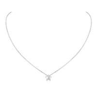 ChicSilver Collana Donna Argento 925 con Stella, Collana Stellina Donna Argento Lunga 41+5cm, Collanina con Una Stella della Amicizia per Anniversario Natale Compleanno