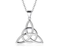 ChicSilver Collana Nodo Celtico Donna Argento 925, Collana Argento Collana Donna Portafortuna Ciondolo con Confezione Regalo