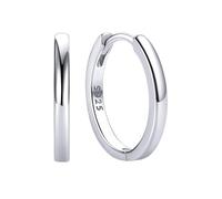 ChicSilver Orecchini Cerchio Argento 925 Donna Piccolo, 14mm Orecchini a Cerchio Donna Argento, Confezione Regalo per Compleanno Natale Anniversario