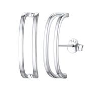 ChicSilver Orecchini da donna in argento 925 C orecchini oro/argento involucro lobo orecchini donna donna cartilagine orecchini zirconi lucidi regali per la festa della mamma compleanno